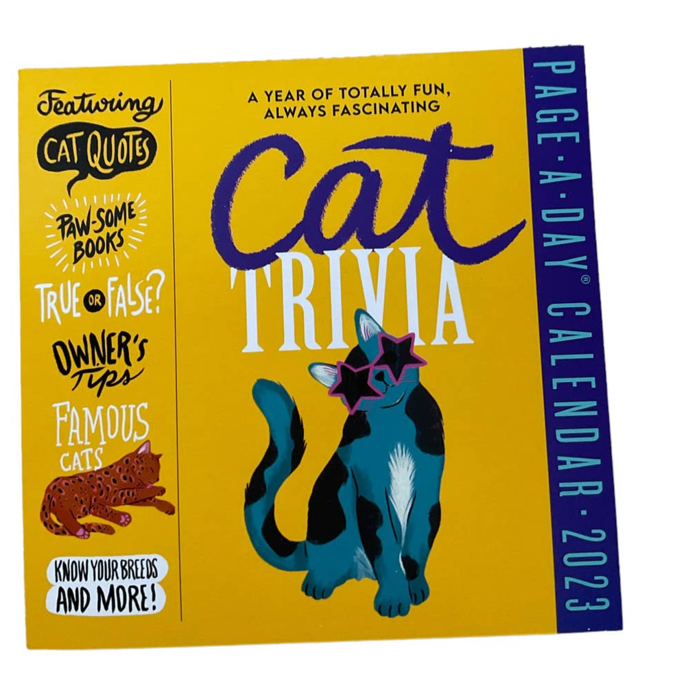 Calendar Desk 2023 Cat Trivia New